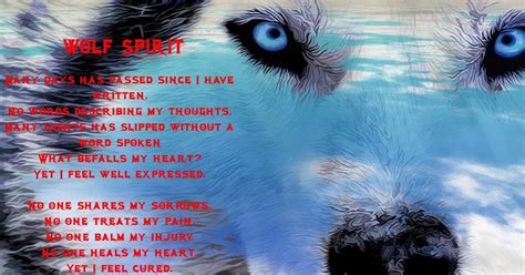 Few Poems I Have Written Spirit Wolf