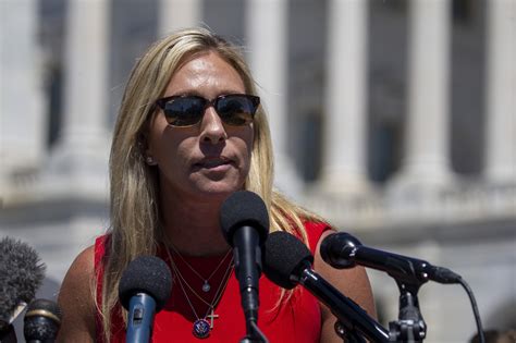 Protestors Interrupt Matt Gaetz, Marjorie Taylor Greene Press