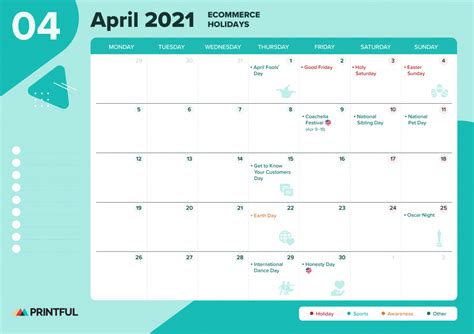 Download 2021 calendar as html, excel xlsx, word docx or pdf. The Ultimate 2021 Ecommerce Holiday Calendar [Editable ...