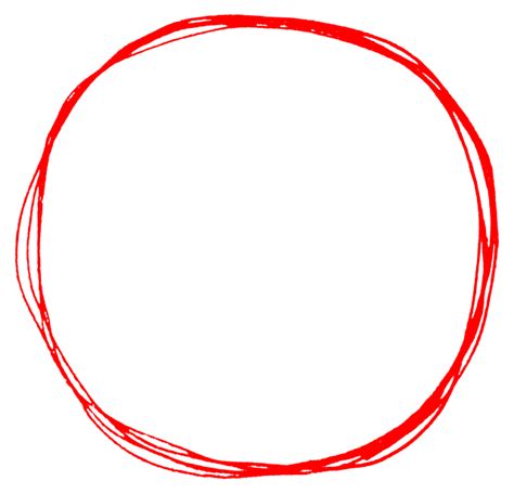 Hd Red Outline Circle Png Citypng