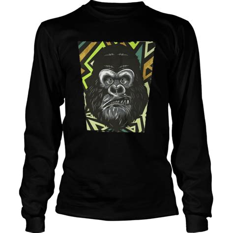 Gorilla Shirt Tribal Ape Vintage Retro Gorillas Shirt