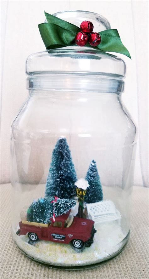 Christmas Snow Globe Jar Christmas Snow Globes Christmas Snow Globes