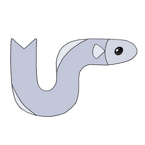 How To Draw An Eel Easy Drawing Tutorial For Kids