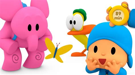 Pocoyo And Nina A Playful Butterfly Min Animated Cartoon For