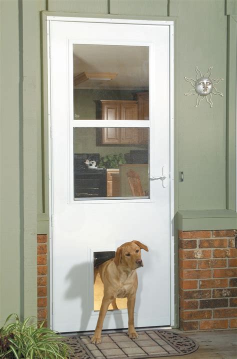 Built In Pet Door Collection Porch Other By Larson Storm Doors