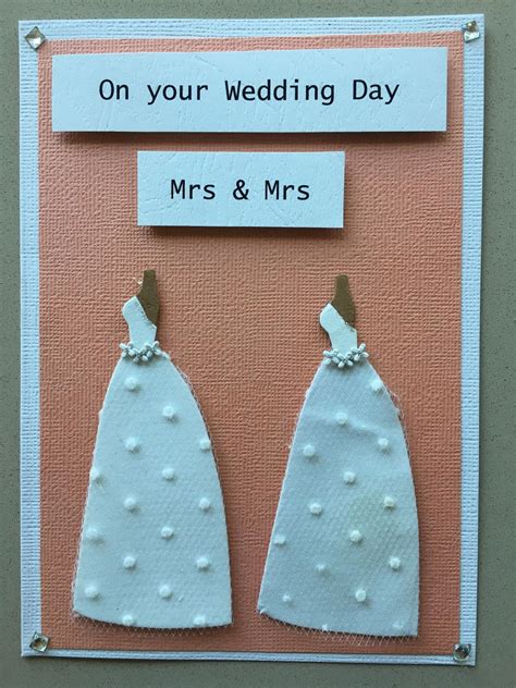 Mrs And Mrs Wedding Card Lesbian Wedding Card Gay Wedding Card Same Sex Wedding Card Etsy