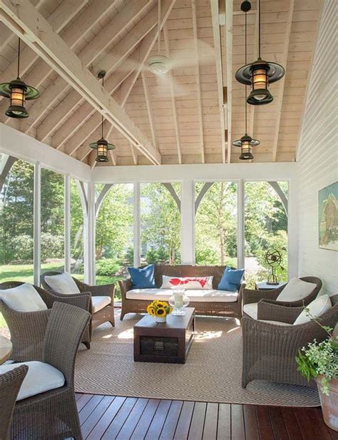 Amazingly Cozy And Relaxing Screened Porch Design Ideas Beach