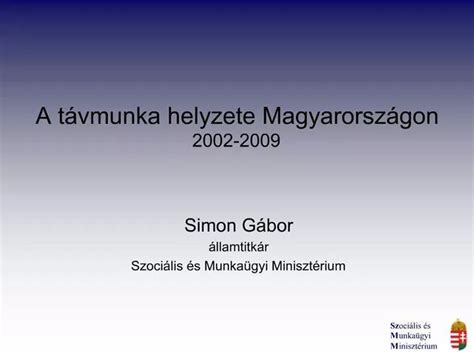 PPT A T Vmunka Helyzete Magyarorsz Gon 2002 2009 PowerPoint
