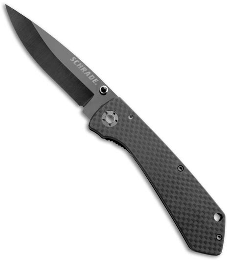 Schrade Ceramic Folding Knives With Carbon Fiber Ceramic