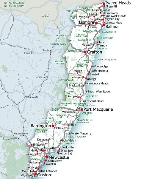 Australia Map Nsw Coast