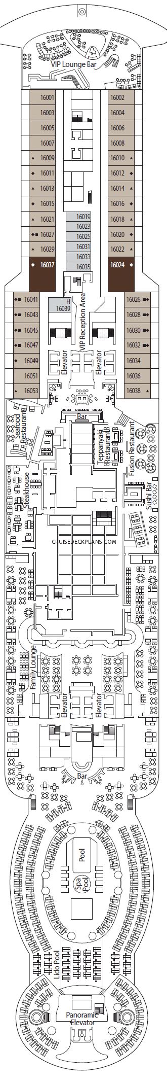 Please verify all information with. MSC Seaside Deck Plans - Cabin Diagrams - Pictures