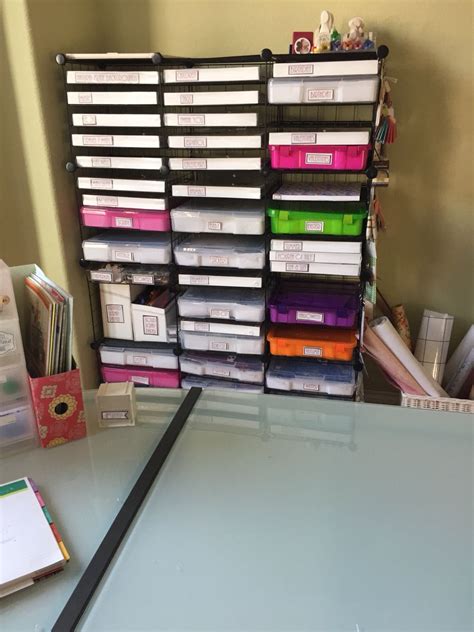 Using Storage Cubes Cable Ties To Organize Scrapbook Supplies Cube