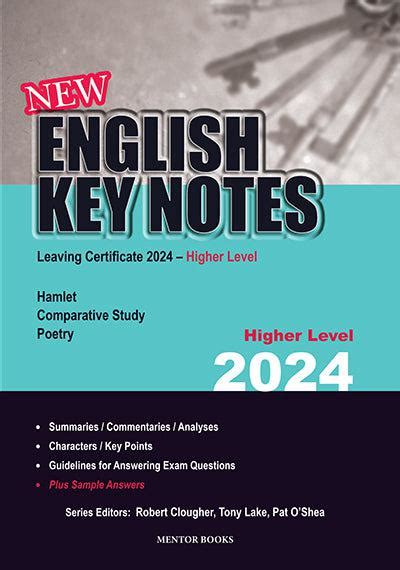 English Key Notes 2024 Higher Level Secondary School Books
