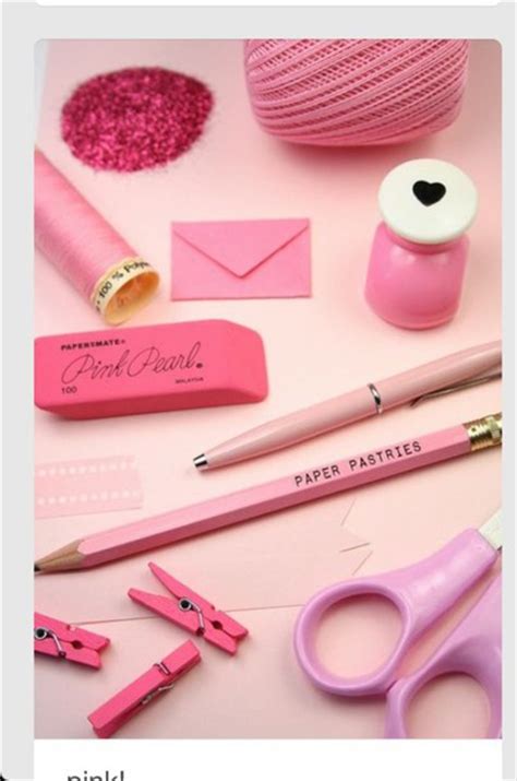 Home Accessory Girly Desk Office Supplies Pink