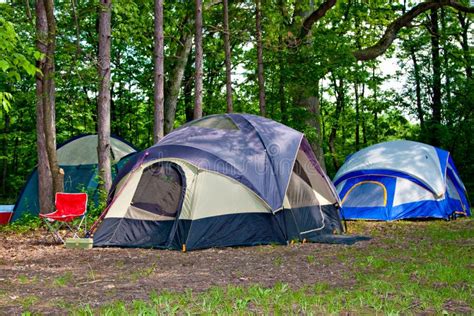 Redwood Tent Camping Stock Photo Image Of Fence Tenting 22618790