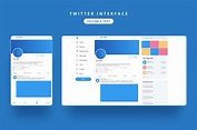 Free Vector | Twitter interface template