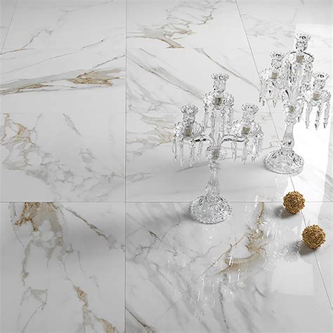 Msi calacatta gold hexagon polished marble tile for kitchen backsplash, wall tile for bathroom, accent wall tile, and shower wall tile, 12 in. Calacatta Oro marble effect porcelain tiles from Alistair ...