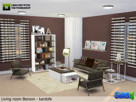 Sims 4 Ccs The Best Living Room Benson By Kardofe