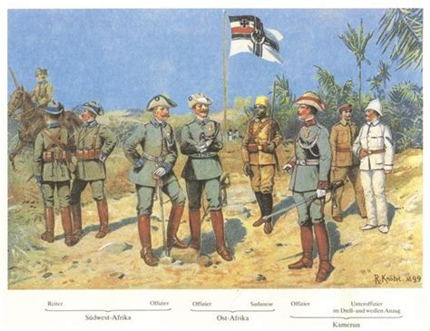 German Colonial Officers in Africa Militärgeschichte Deutsches heer