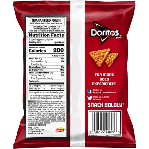 30 Nutrition Facts Label For Doritos Label Design Ideas 2020