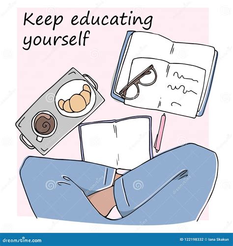 Keep Educating Yourself Stock Illustration Illustration Of Help