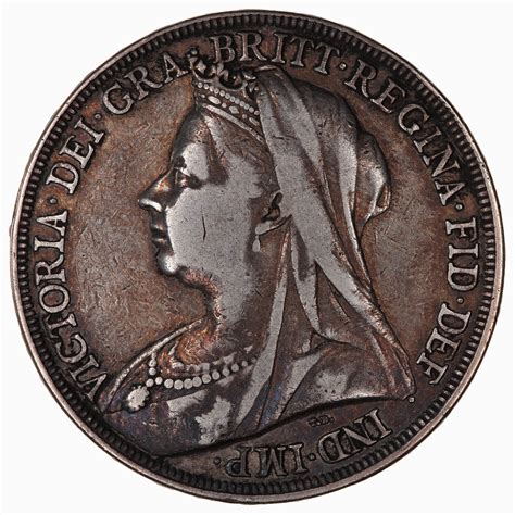 Coin Crown Queen Victoria Great Britain 1897