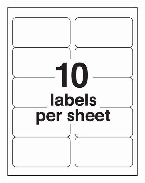 Download free avery templates for address labels and shipping labels for mailing. Free Downloadable Labels Template Inspirational 6 Best Of ...