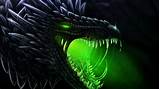 Fantasy Black Dragon Closeup Photo With Mouth Open HD Dreamy Wallpapers ...