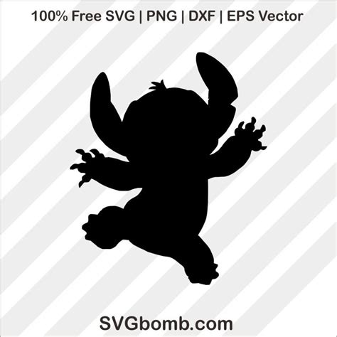 Stitch Silhouette Svg Free 585 Svg File For Diy Machine Best Free