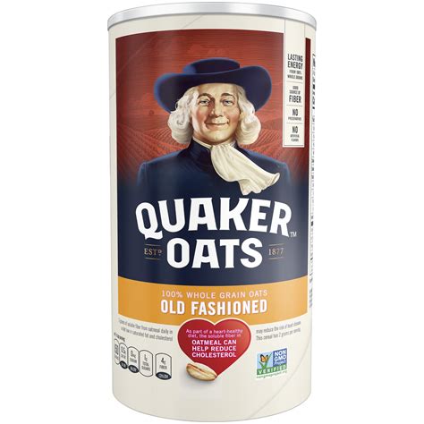 It is also a good source of magnesium, phosphorus and selenium, and a very good source of manganese. Quaker 100% Whole Grain Old Fashioned Oatmeal - Food ...