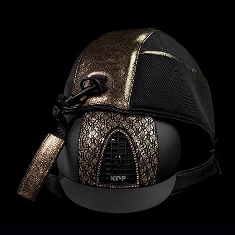 Kep Hat Bag Gold Glitter Leather Wb Equiline Ltd