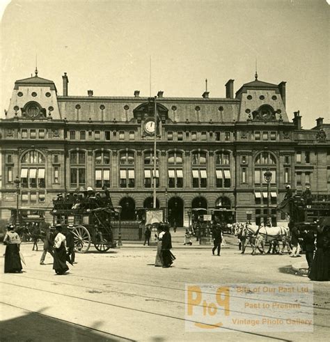 France Paris Railway Station Saint Lazare Old Npg Stereo Photo 1900