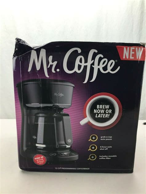 New Mr Coffee 12 Cup Programmable Coffee Maker Bvmc Pc12bl2 Black