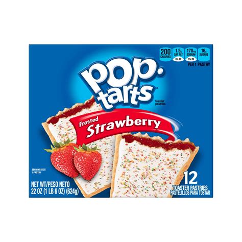 Pop Tarts Frosted Strawberry Breakfast Toaster Pastries 22 Oz 12 Count
