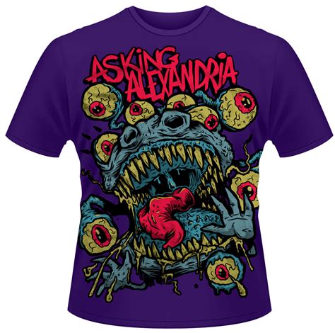 Asking Alexandria Eyeballs T Shirt New And Official Ebay