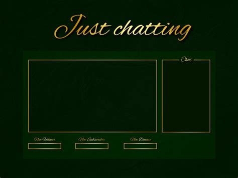 Stream Overlay Package In Green Twitch Package Twitch Layout Etsy