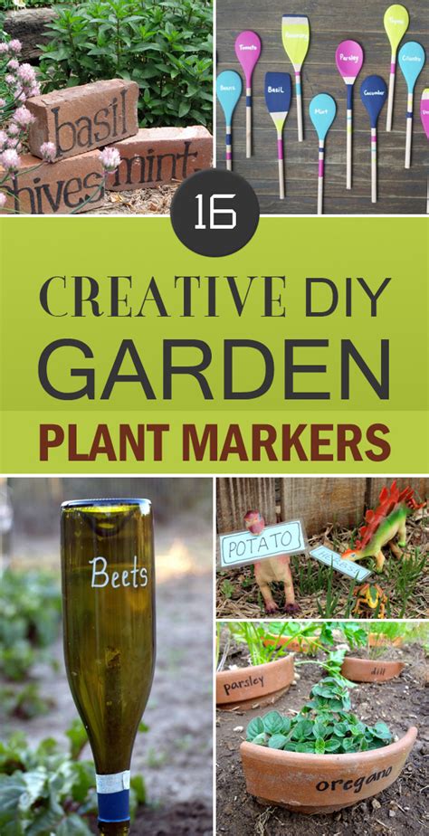 16 Creative Diy Garden Plant Markers