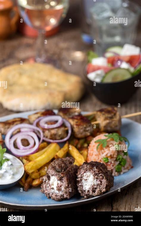 Greek Bifteki Meat Stock Photo Alamy