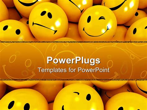 Powerpoint Template A Collection Of Smileys With Place For Text 11146