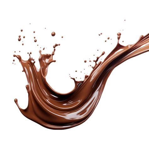 Chocolate Splash Isolated On A Transparent Background Png