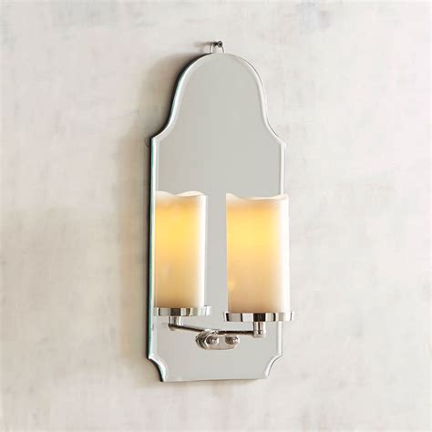 Arched Mirrored Candle Holder Wall Sconce Pier 1 Imports Wall Candle Holders Bathroom