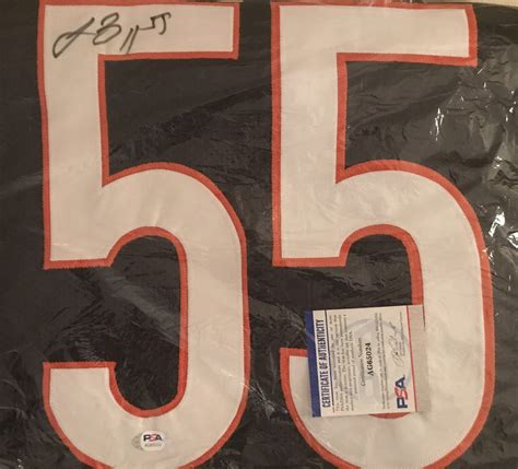 Lance Briggs Signed XL Navy Chicago Jersey W PSA DNA Cert Chicagoland