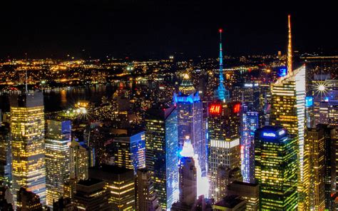 New York Empire State Building Nuit Photographie Hd Fond Décran Aperçu