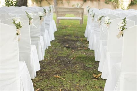 Outdoor Garden Civil Wedding Seating Stock Photo Image Of Modern