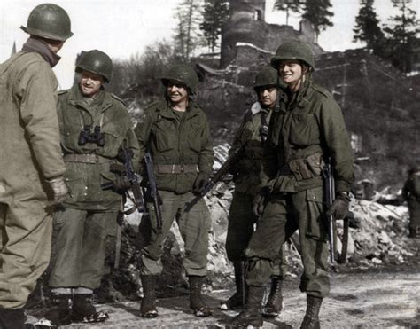 American Soldiers Battle Of The Bulge Colorized With Pho Flickr