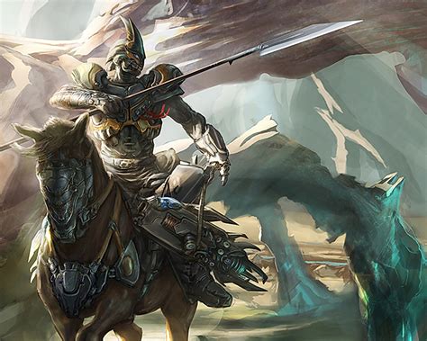 Desktop Wallpapers Spear Armour Warrior Fantasy