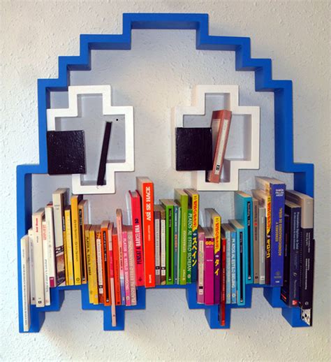 Pac Man Bookshelf Get Schooled By A Ghost Technabob