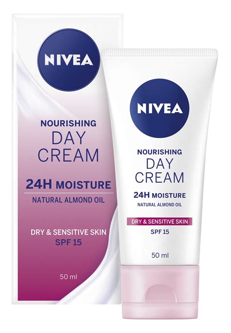 Nivea Nourishing Day Cream 24h Moisture Natural Almond Oil Dry