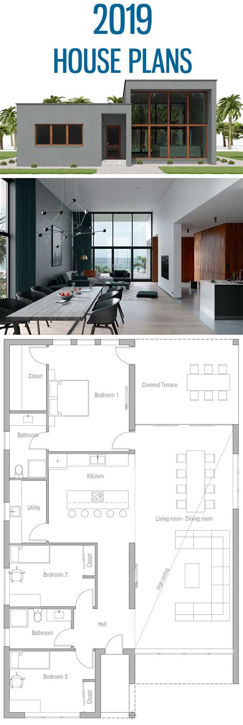 Modern House Plan Minimalist House Designs Homeplans Houseplans