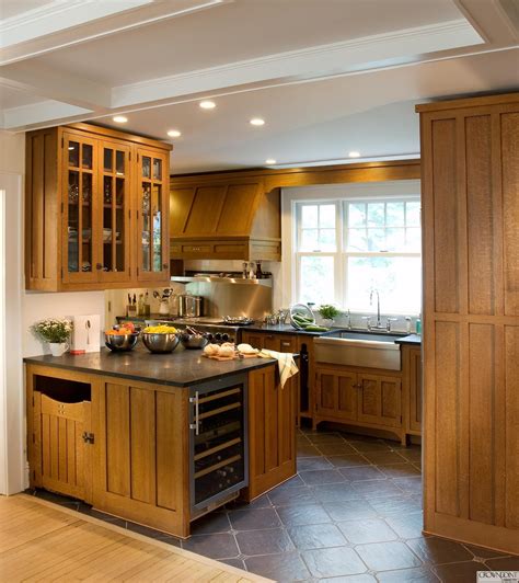 Sustainable hardwood construction with white finish. Gallery 33 | Craftsman style kitchens, Mission style kitchen cabinets, Kitchen cabinet styles